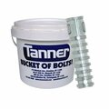 Tanner 1/2in, Lag Shield Screw Style Anchors, Long, Zamac Alloy, Bucket-of-Bolts! 200 Pieces per Bucket TB-487